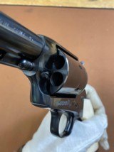 RARE All Blue non-fluted Colt SAA Single Action Army 45 colt 4 3/4” w/Genuine Ivory & Letter - 8 of 15