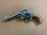 Beautiful Colt SAA single action army Nickel 44 spl 4 3/4” early 3rd generation! - 1 of 15