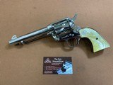 Very Nice Colt Single Action Army SAA Nickel 45 3rd generation (2007) 5.5” Pearl Grips - 1 of 15