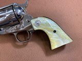 Very Nice Colt Single Action Army SAA Nickel 45 3rd generation (2007) 5.5” Pearl Grips - 3 of 15