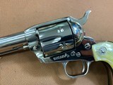 Very Nice Colt Single Action Army SAA Nickel 45 3rd generation (2007) 5.5” Pearl Grips - 2 of 15