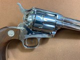 Beautiful Colt SAA Single Action Army 3rd generation (1994) in 38-40 Nickel 5.5” - 5 of 15