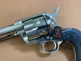 Amazing Colt SAA Single Action Army Nickel 2nd generation (1964) 357 mag 4 3/4” - 2 of 15