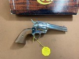 Amazing Nickel Colt SAA Single Action Army 3rd generation (1980) 44 spl 4 3/4” w/box EXCELLENT! - 4 of 15