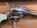 Beautiful Nickel Colt SAA Single Action Army 3rd generation (1979) 44 spl 5.5” w/box - 4 of 15