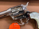 Beautiful Nickel Colt SAA Single Action Army 3rd generation (1979) 44 spl 5.5” w/box - 2 of 15