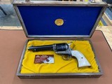 Colt SAA Single Action Army 2nd generation (1969) 357 mag 5.5” blue with Case - 1 of 15