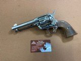 SUPER NICE Colt SAA Single Action Army 2nd Generation (1964) Nickel 357 mag 4 3/4” barrel - 1 of 15