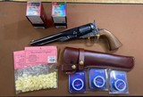 Rare, Colt 1860 Army Black Powder Series 2nd generation 44 cal & Extras! Like New! - 12 of 15