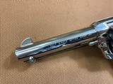 Beautiful Nickel Colt SAA Single Action Army 45 3rd Gen (1997) 4 3/4” - 3 of 15