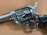 Beautiful Nickel Colt SAA Single Action Army 45 3rd Gen (1997) 4 3/4” - 2 of 15