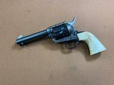 Amazing Colt SAA Single Action Army 3rd Gen (1998), 45 Colt 4 3/4” Stag Grips Excellent! - 2 of 15