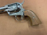 Beautiful Nickel Colt SAA single action army 357 mag, 3rd Gen (1981), 7.5” barrel, EXCELLENT! - 3 of 15