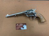 Beautiful Nickel Colt SAA single action army 357 mag, 3rd Gen (1981), 7.5” barrel, EXCELLENT! - 1 of 15