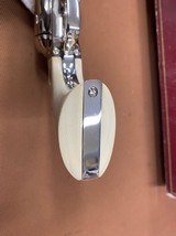 RARE Custom Colt SAA single action army Nickel 44-40 Black Powder Frame Ivory & Letter UNFIRED - 8 of 15