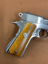 Nice Colt Government Model 1911 MK IV Series 80 (1983) 45 auto Stainless EXCELLENT! - 4 of 14
