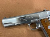 Nice Colt Government Model 1911 MK IV Series 80 (1983) 45 auto Stainless EXCELLENT! - 2 of 14