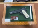 UNIQUE Colt 1911 MK IV Series 70 Government 45 auto with Elephant Ivory Grips & Case EXCELLENT, RARE! - 1 of 15