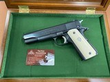 UNIQUE Colt 1911 MK IV Series 70 Government 45 auto with Elephant Ivory Grips & Case EXCELLENT, RARE! - 2 of 15