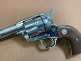Beautiful Nickel Colt SAA Single Action Army 3rd Gen (1994) 38-40, 5.5” Walnut - 2 of 15
