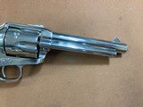 Beautiful Nickel Colt SAA Single Action Army 3rd Gen (1994) 38-40, 5.5” Walnut - 5 of 15
