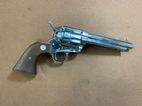 Beautiful Nickel Colt SAA Single Action Army 3rd Gen (1994) 38-40, 5.5” Walnut - 3 of 15