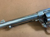Beautiful Nickel Colt SAA Single Action Army 3rd Gen (1994) 38-40, 5.5” Walnut - 8 of 15