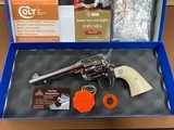 Amazing Colt SAA Single Action Army Nickel 45 Colt (2009) Genuine Ivory UNFIRED! - 1 of 15