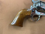 Amazing Colt SAA Single Action Army 3rd Gen 44 spl Nickel (1980) 4 3/4” Walnut Stocks & Ammo - 6 of 15
