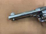 Amazing Colt SAA Single Action Army 3rd Gen 44 spl Nickel (1980) 4 3/4” Walnut Stocks & Ammo - 4 of 15