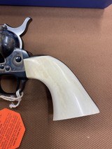 Amazing 2012 Colt SAA Single Action Army 3rd Gen, 45 colt, 7.5” barrel. One piece Ivory Grips! Excellent! - 4 of 15