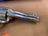 Amazing Nickel Colt SAA Single Action Army 45 LC, 4 3/4” barrel w/Stags EXCELLENT - 15 of 15