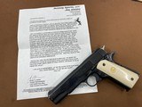 Beautiful Colt 1911 Government MK IV series 70 45 auto with Genuine Elephant Ivory Grips!!! - 14 of 15