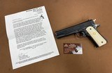 Beautiful Colt 1911 Government MK IV series 70 45 auto with Genuine Elephant Ivory Grips!!! - 1 of 15
