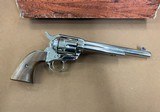 Nice Nickel Colt SAA Single Action Army 45 Colt, 3rd gen (1979), 7.5” w/box and paperwork - 11 of 15