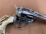 Amazing Nickel Colt SAA Single Action Army 2nd Gen (1972) 45 colt 7.5” w/Stags - 5 of 15