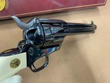 VERY RARE Colt SAA Single Action Army 44-40, 5.5”, FULL BLUE w/Elephant Ivory grips UNFIRED! - 6 of 15