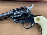 VERY RARE Colt SAA Single Action Army 44-40, 5.5”, FULL BLUE w/Elephant Ivory grips UNFIRED! - 4 of 15