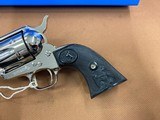 Fantastic Nickel Colt SAA SIngle Action Army 44-40, 5.5” w/box Unfired! - 3 of 15