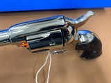 Fantastic Nickel Colt SAA SIngle Action Army 44-40, 5.5” w/box Unfired! - 6 of 15