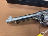 Beautiful Colt SAA Single Action Army 2nd Gen Nickel 45 Colt, 5.5” barrel Stag grips - 3 of 15