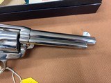 Beautiful Colt SAA Single Action Army 2nd Gen Nickel 45 Colt, 5.5” barrel Stag grips - 6 of 15