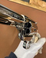 Beautiful Colt SAA Single Action Army 2nd Gen 45 Colt, 4 3/4”, Nickel, Bone Grips - 14 of 15