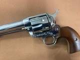 Rare Colt SAA Single Action Army 357 mag Nickel 5.5” Wood Grips Excellent! - 2 of 15