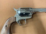 Rare Colt SAA Single Action Army 357 mag Nickel 5.5” Wood Grips Excellent! - 12 of 15