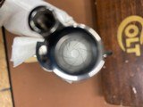 Colt SAA Single Action Army 44 spl, Nickel 4 3/4” Barrel, Genuine One Piece Elephant Ivory Grips MINT - 15 of 15