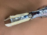 Colt SAA Single Action Army 45 cal. Nickel, 7.5” barrel, Stag Grips - 8 of 15