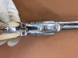 Colt SAA Single Action Army 45 cal. Nickel, 7.5” barrel, Stag Grips - 9 of 15