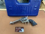 Mint Colt SAA Single Action Army 3rd Gen, 44-40 Nickel, 5.5” barrel w/box EXCELLENT! - 1 of 15