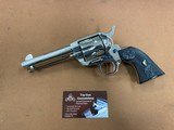 Gorgeous Colt SAA Single Action Army 1998 Custom Shop Nickel 45 Colt Nickel, 4 3/4” Excellent! - 1 of 15